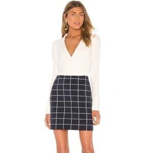 Bailey 44 Blue and White Mini Skirt for Casual Wear